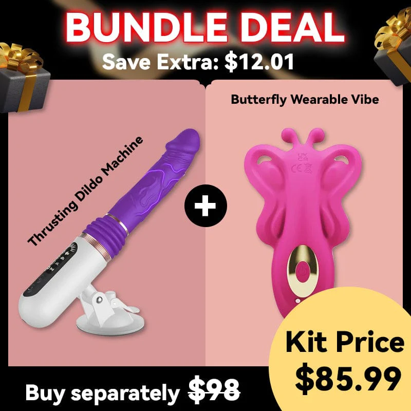5 Thrusting & 8 Vibrating Dildo Machine with Handle and Sucker - Image 9