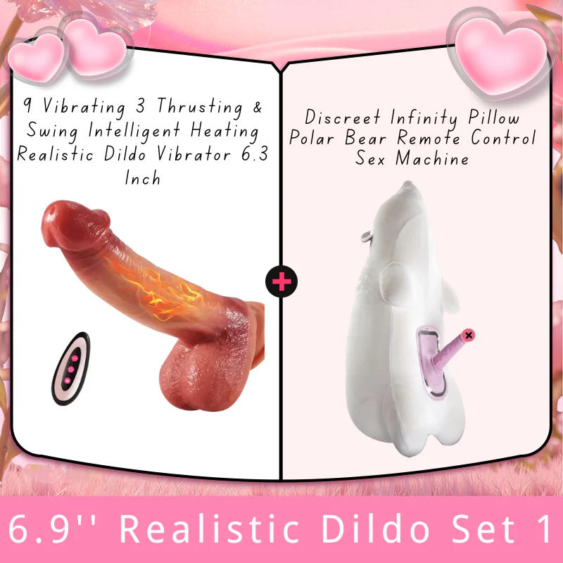 9 Vibrating 3 Thrusting & Swing Intelligent Heating Realistic Dildo Vibrator 6.3 Inch - Image 6