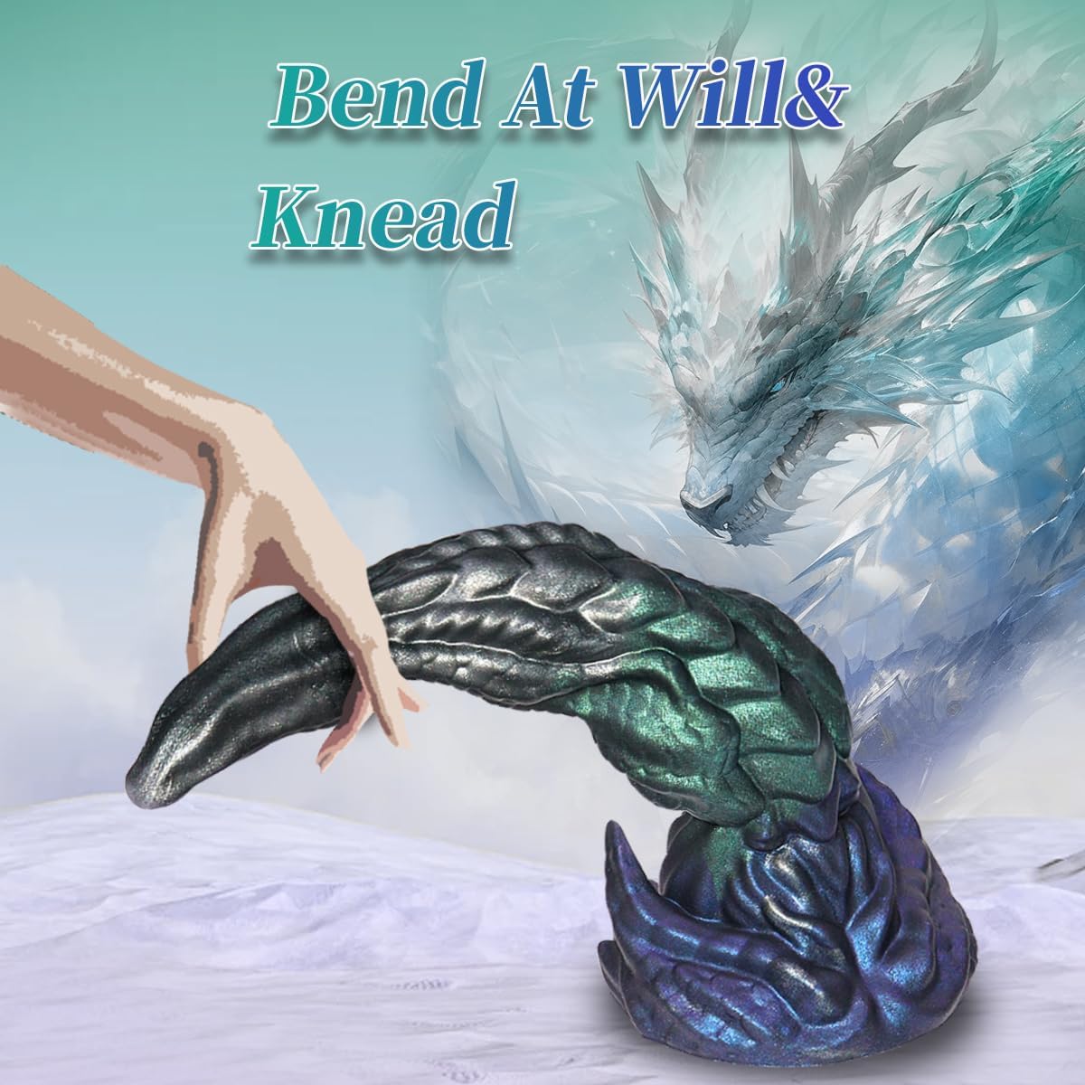 8.46In Dragon Dildo Knot Monster Huge Anal Dildo with Suction Cup - Image 5