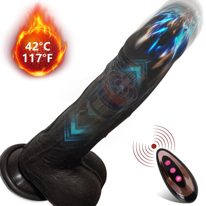 8.6-In Vibrating Thrusting Swing Thick Long Lifelike Dildo With Remote Control - Image 14