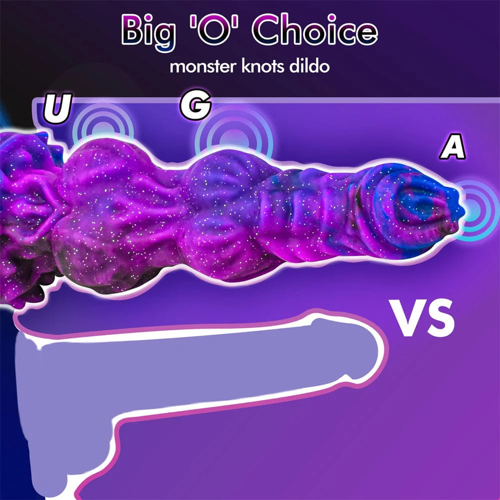 9.6 Inches Monster Dildo Fantasy Horse Dildo With 2 Big Knots And Strong Suction Cup - Image 2