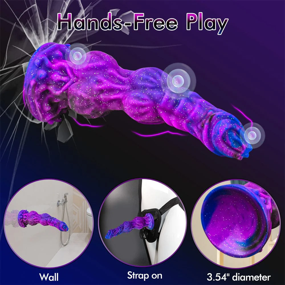 9.6 Inches Monster Dildo Fantasy Horse Dildo With 2 Big Knots And Strong Suction Cup - Image 5