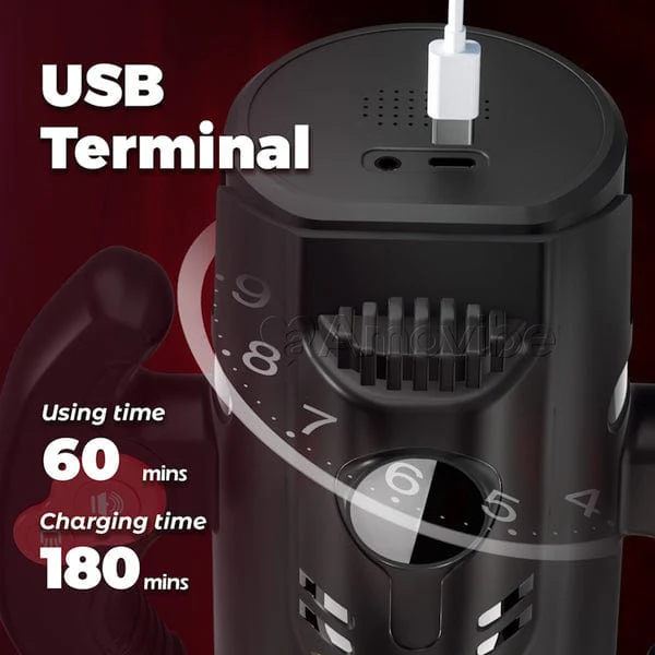 Titanium Warrior Pro Sucking Rotating Thrusting Male Masturbator - Image 5