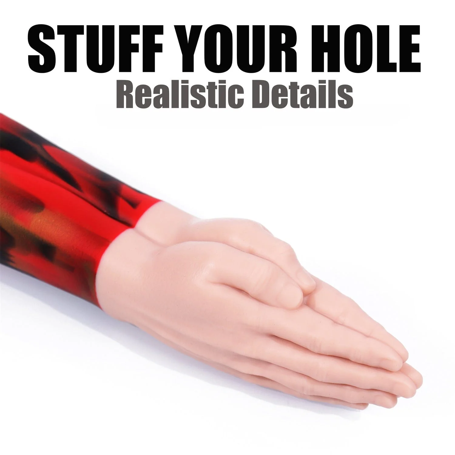AIMITEX Giant Flower Arm Liquid Silicone Butt Plug Anal Toy - Image 5