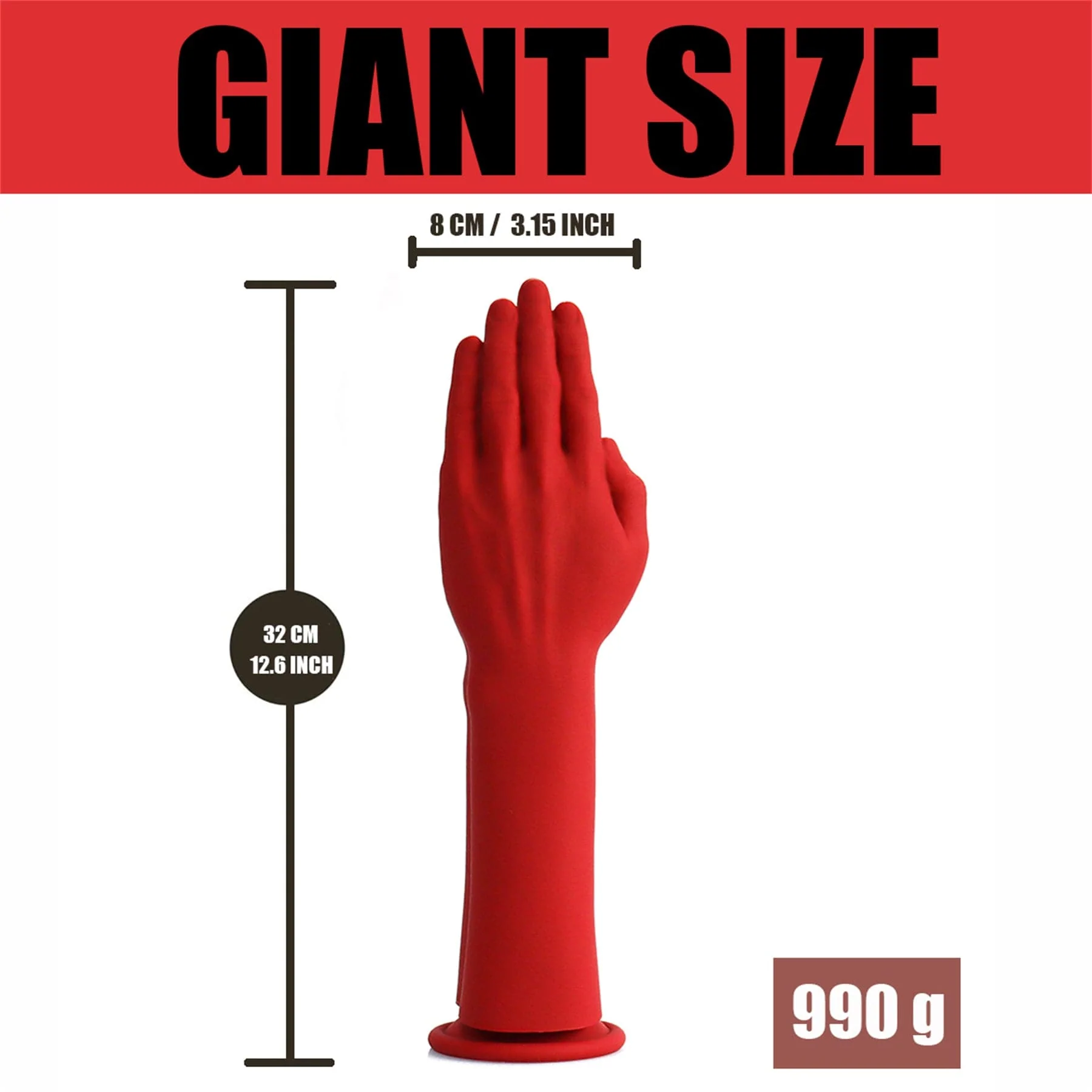 AIMITEX Giant Penis Liquid Silicone Dildo Butt Plug SM Sex Toy - Image 7
