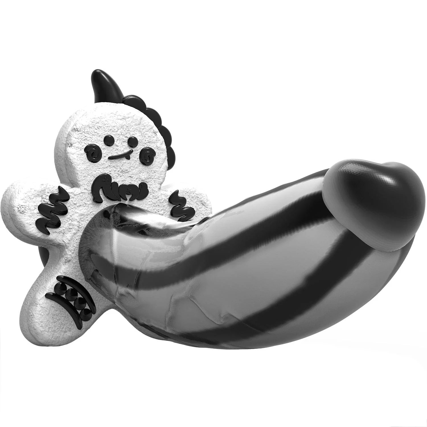 AIMITEX Gingerbread Man Dildo Suction Cup Manual Masturbator - Image 11