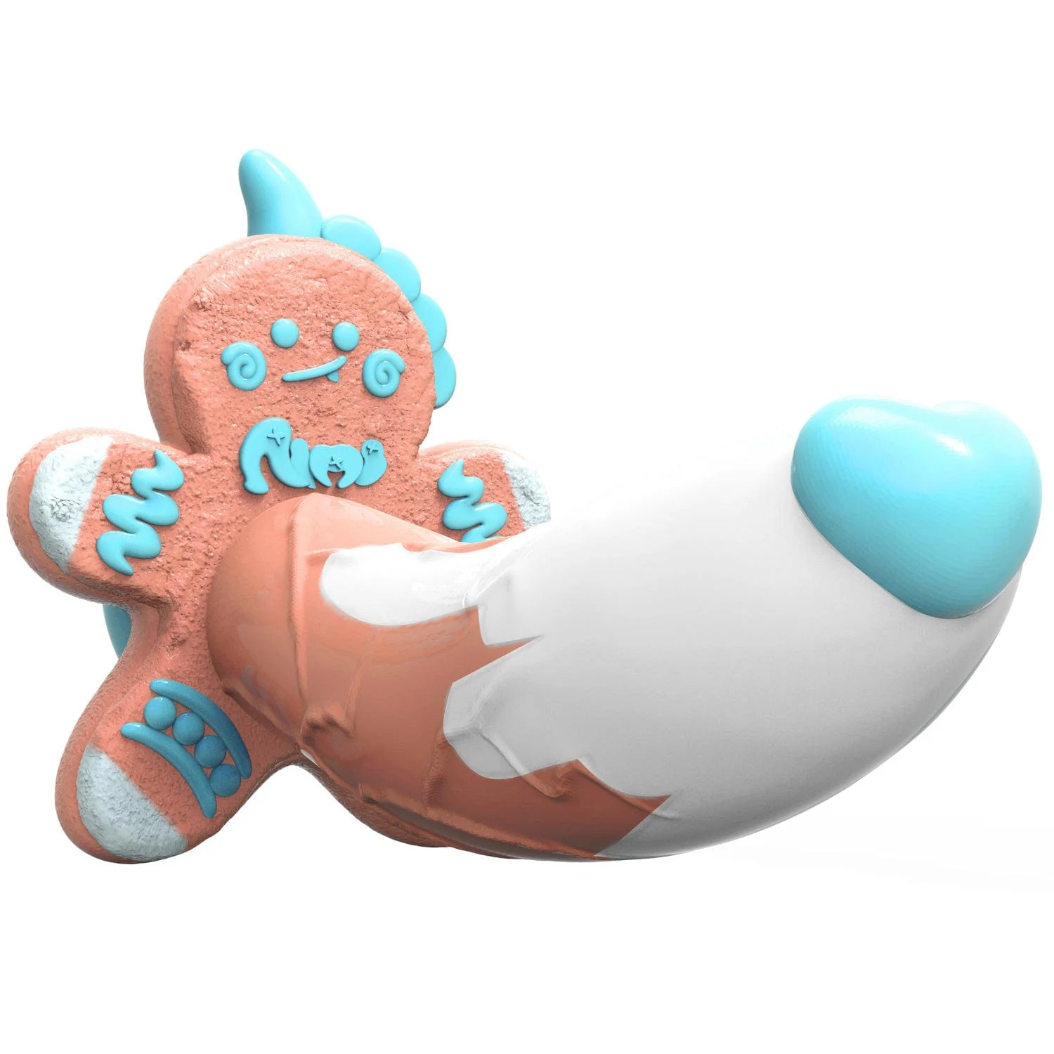 AIMITEX Gingerbread Man Dildo Suction Cup Manual Masturbator - Image 13