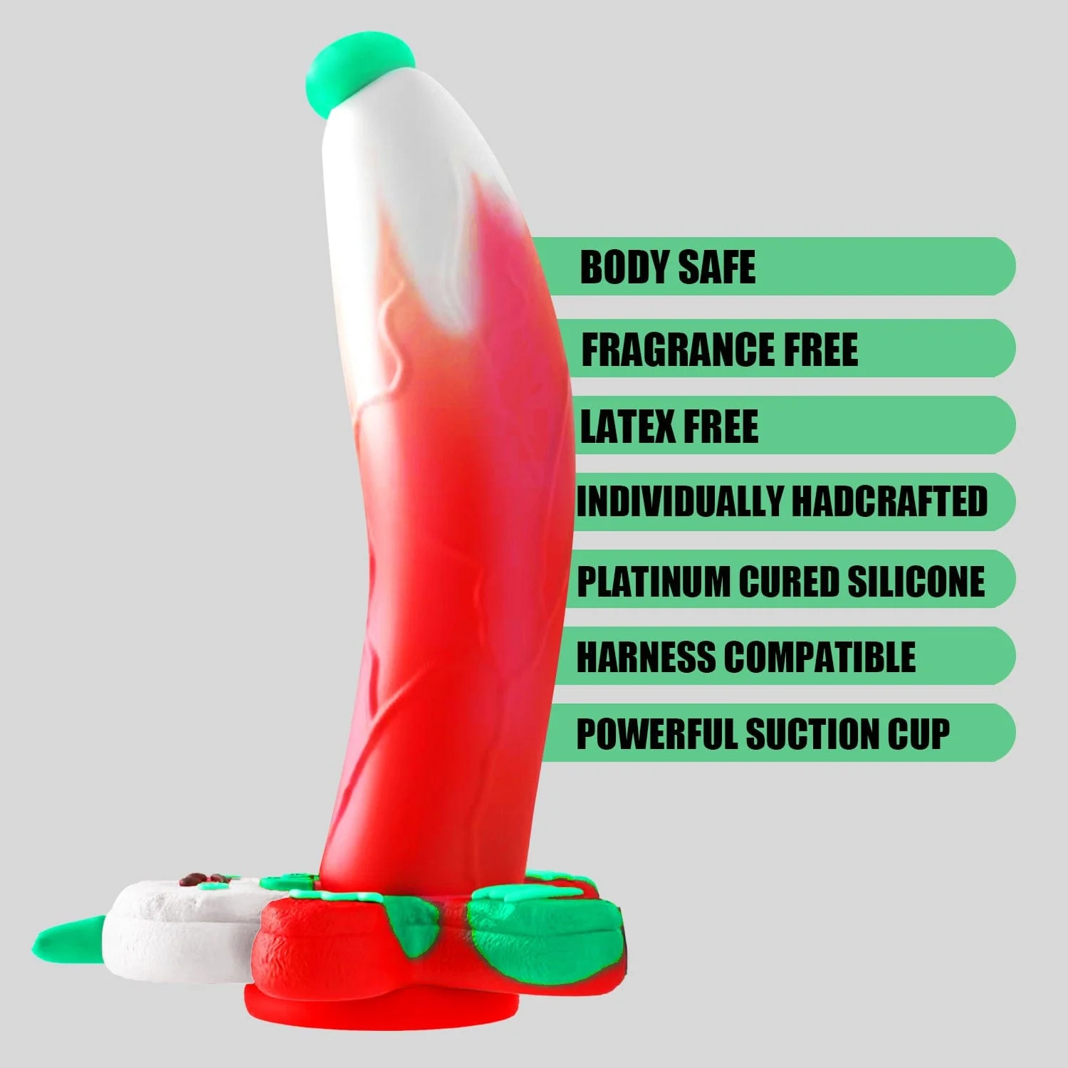 AIMITEX Gingerbread Man Dildo Suction Cup Manual Masturbator - Image 6