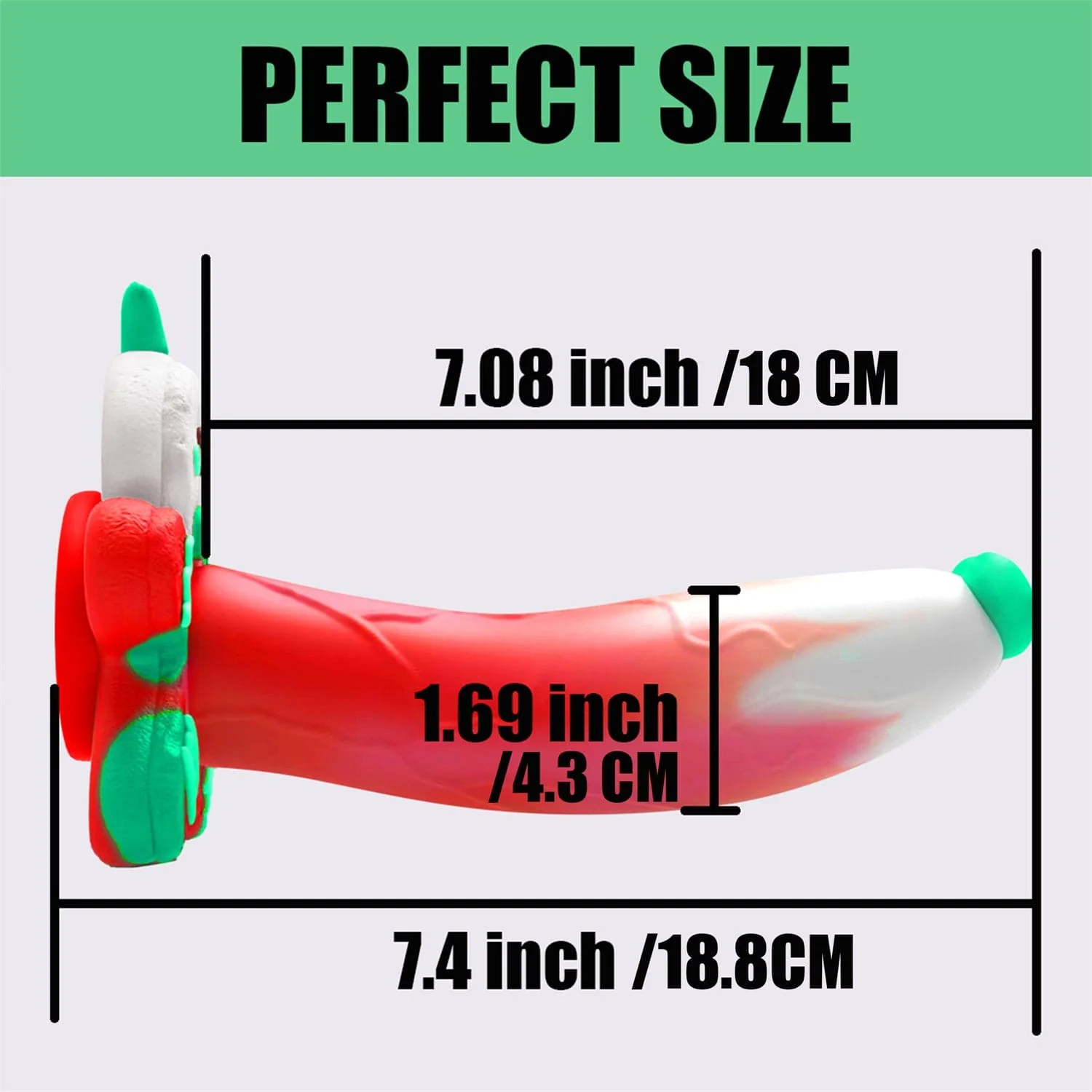AIMITEX Gingerbread Man Dildo Suction Cup Manual Masturbator - Image 7