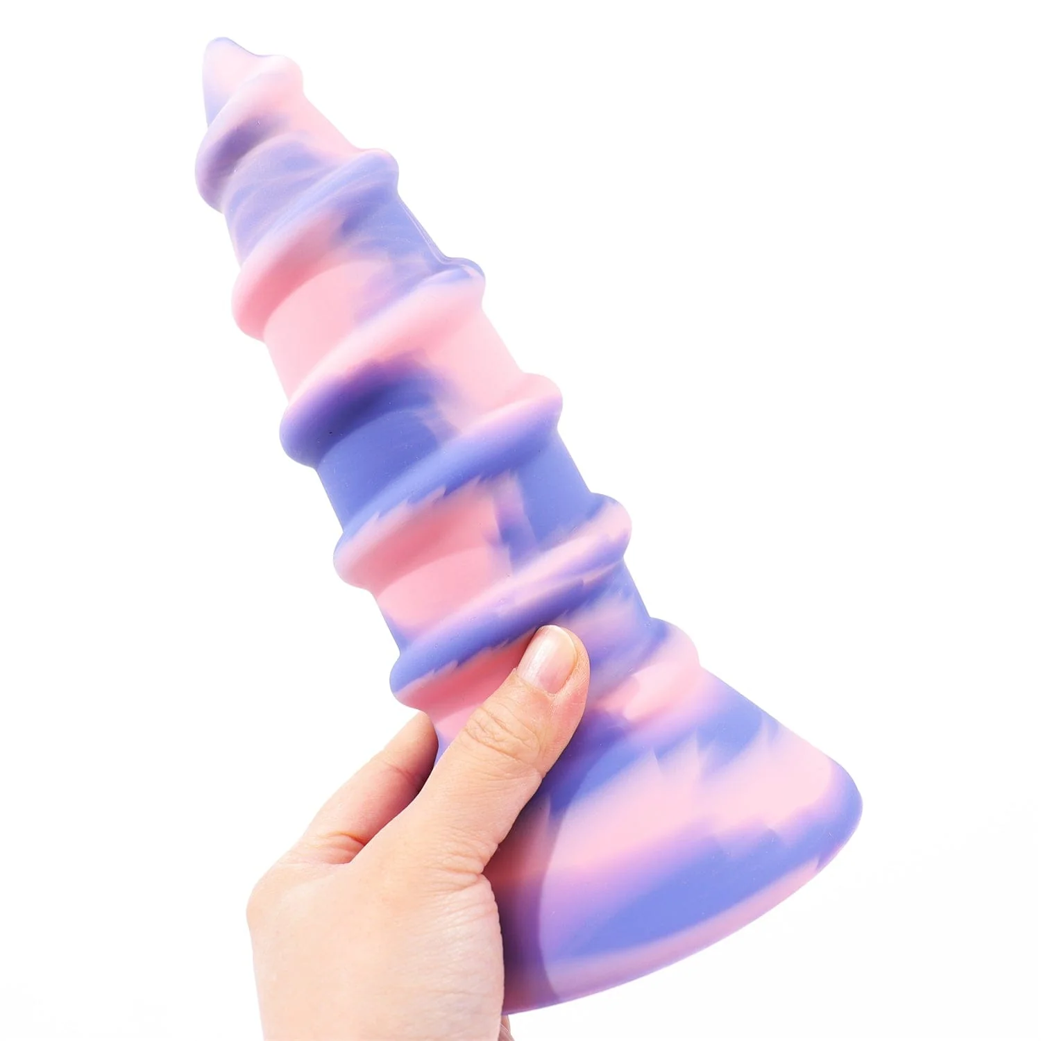 AIMITEX Gold Silicone Screw Super Thick Penis Butt Plug Anal Sex Toy - Image 12