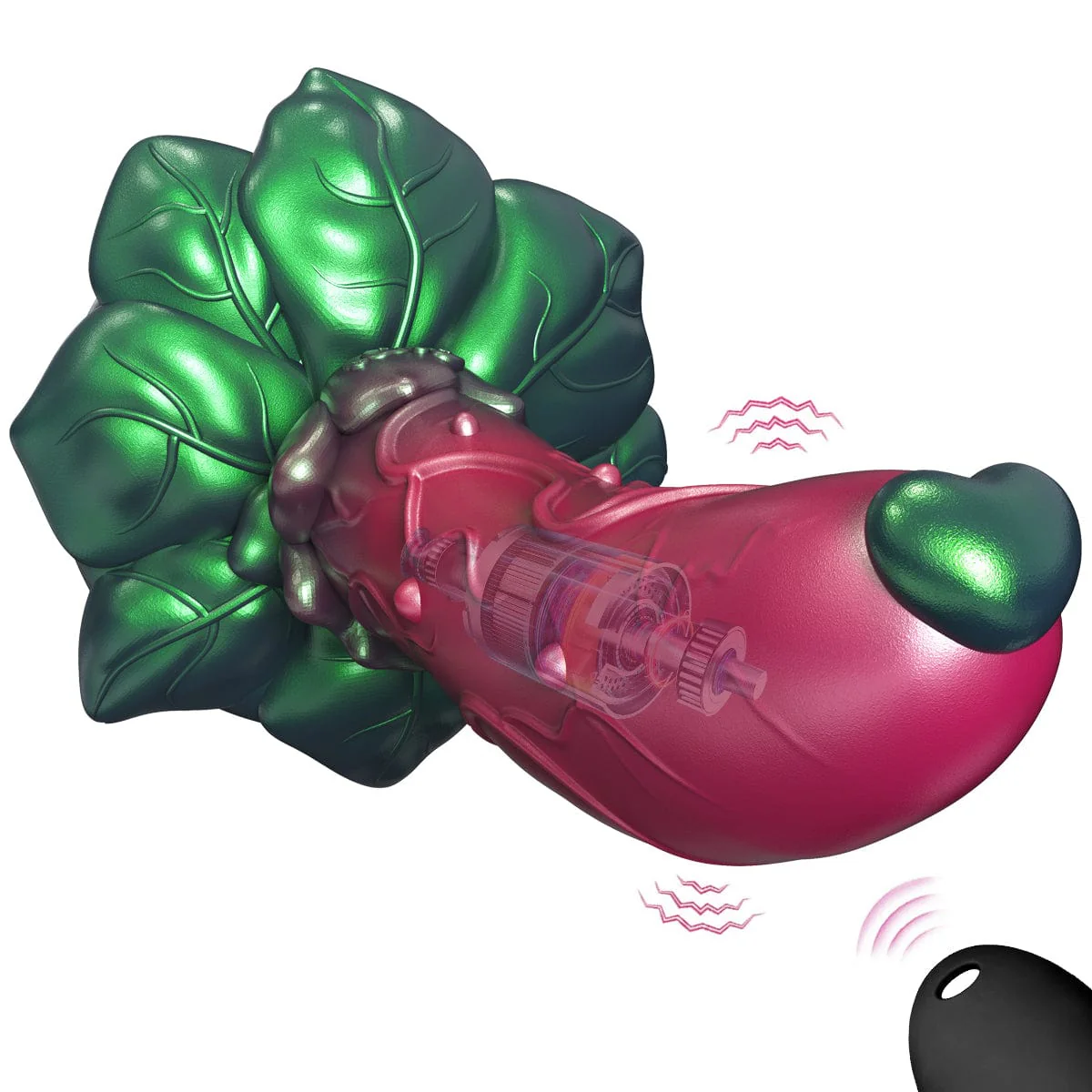 AIMITEX Rose Silicone Dildo Anal Plug Alien Cute Penis - Image 11