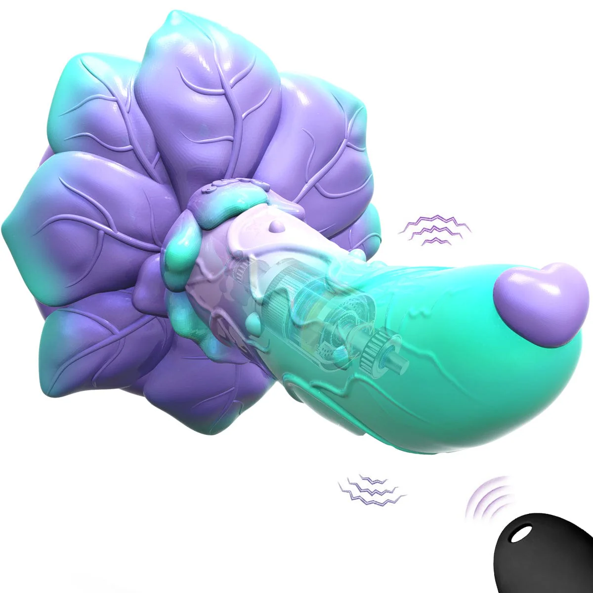AIMITEX Rose Silicone Dildo Anal Plug Alien Cute Penis - Image 2