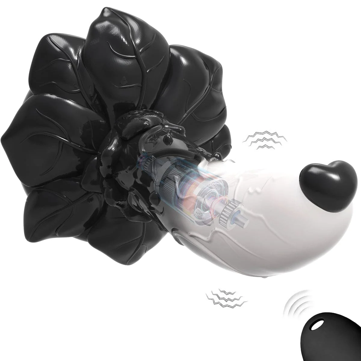 AIMITEX Rose Silicone Dildo Anal Plug Alien Cute Penis - Image 9