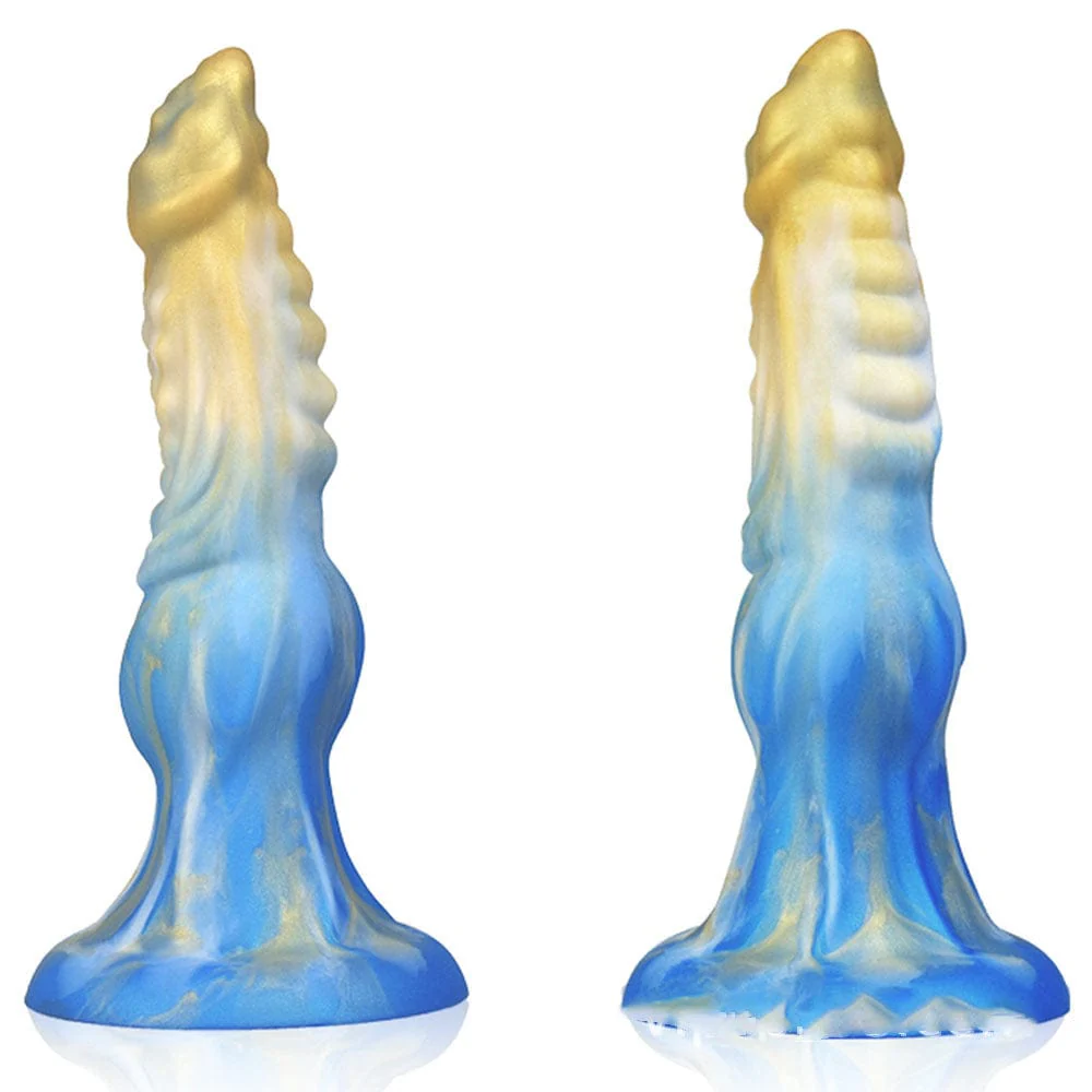 Alien Dildo Mixed Color Liquid Silicone Allovers Dildo Sex Toys - Image 4