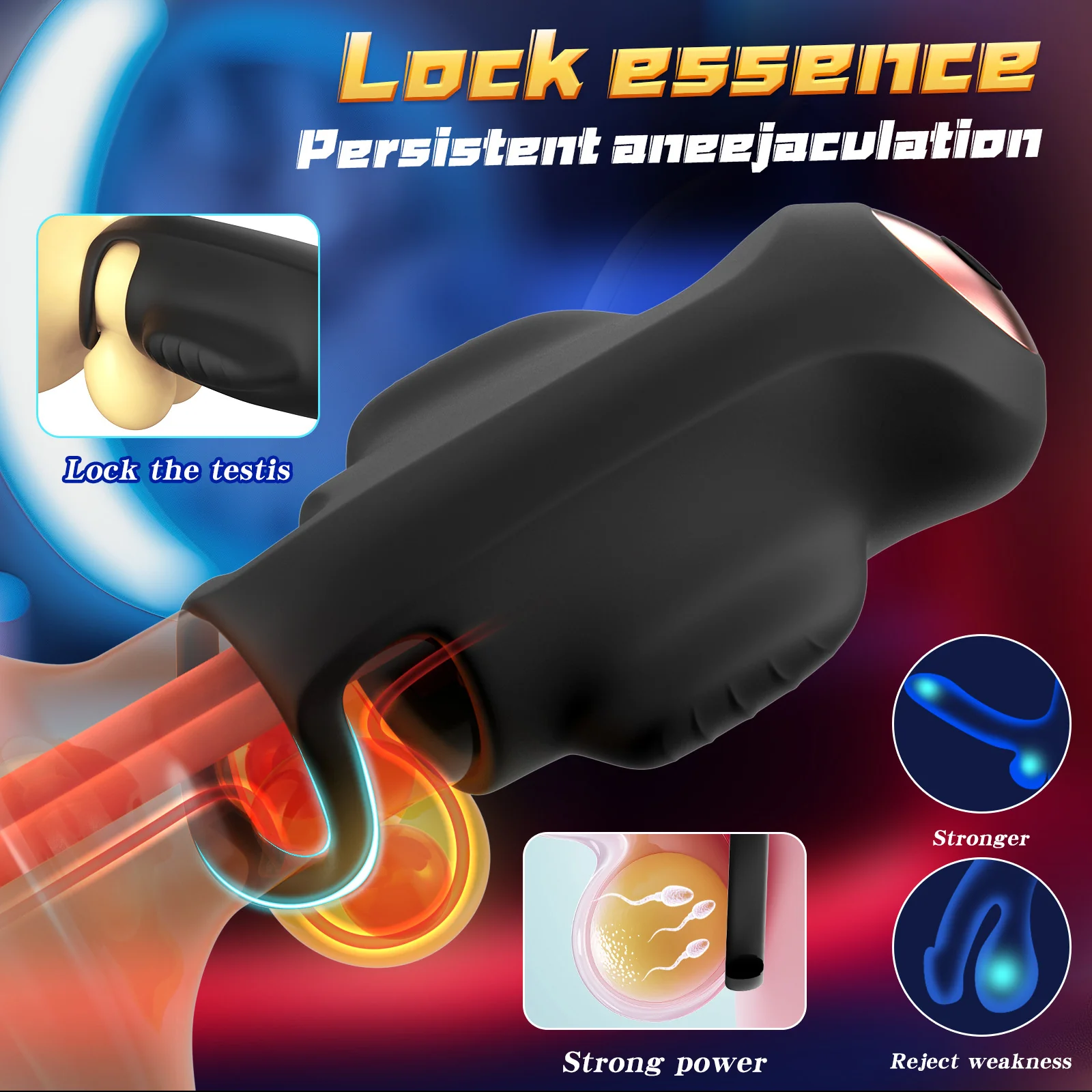 APP Control Male Trainer with Double Vibration & Locking Ring - Image 11