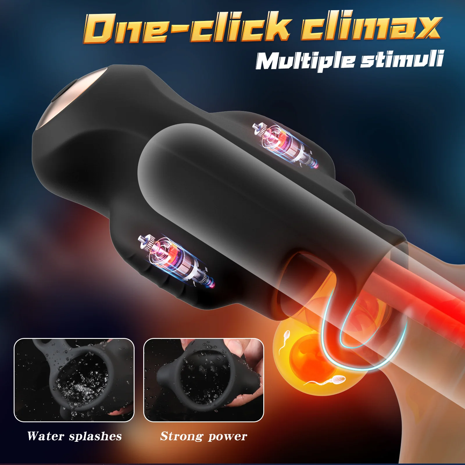 APP Control Male Trainer with Double Vibration & Locking Ring - Image 6