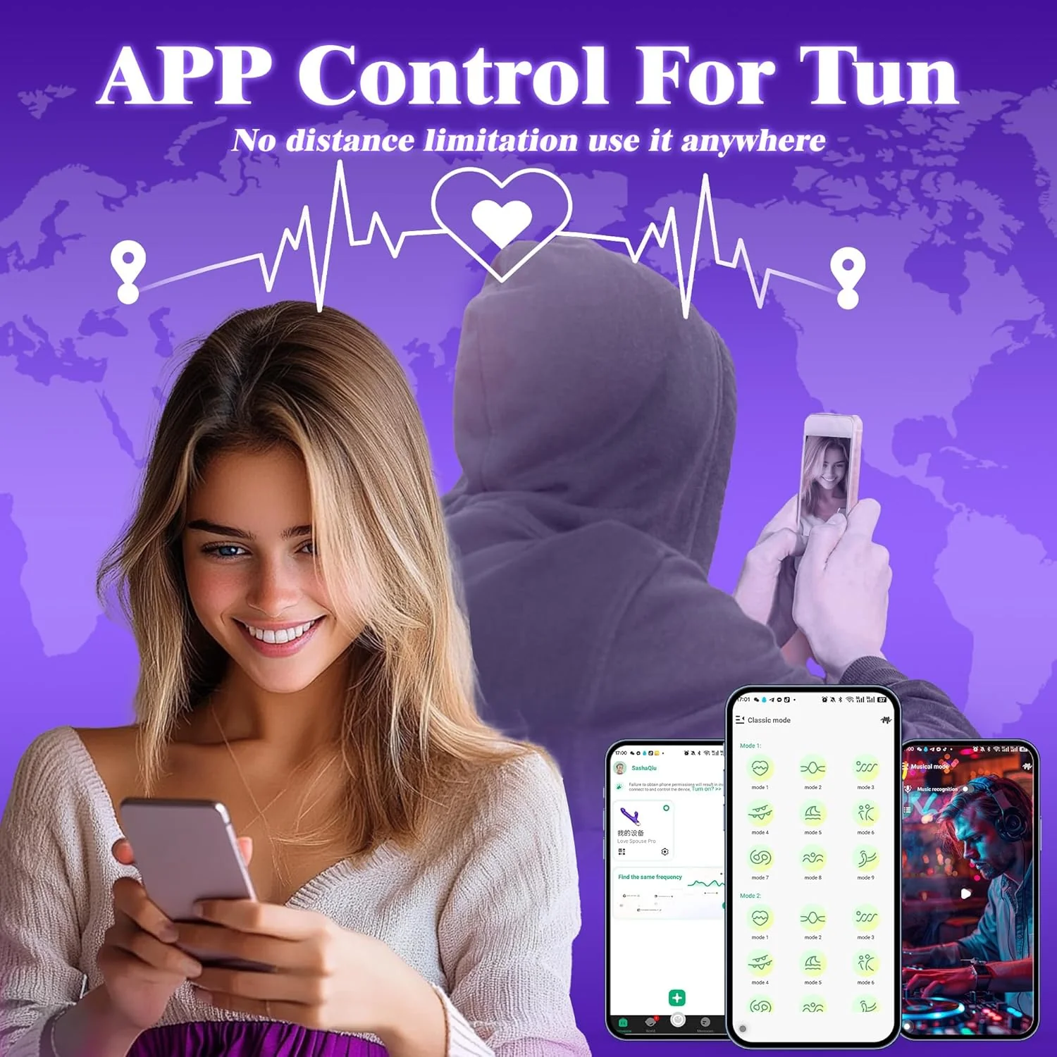 APP-Controlled 9 Pulsing Thrusting Rabbit G Spot Vibrator - Image 6
