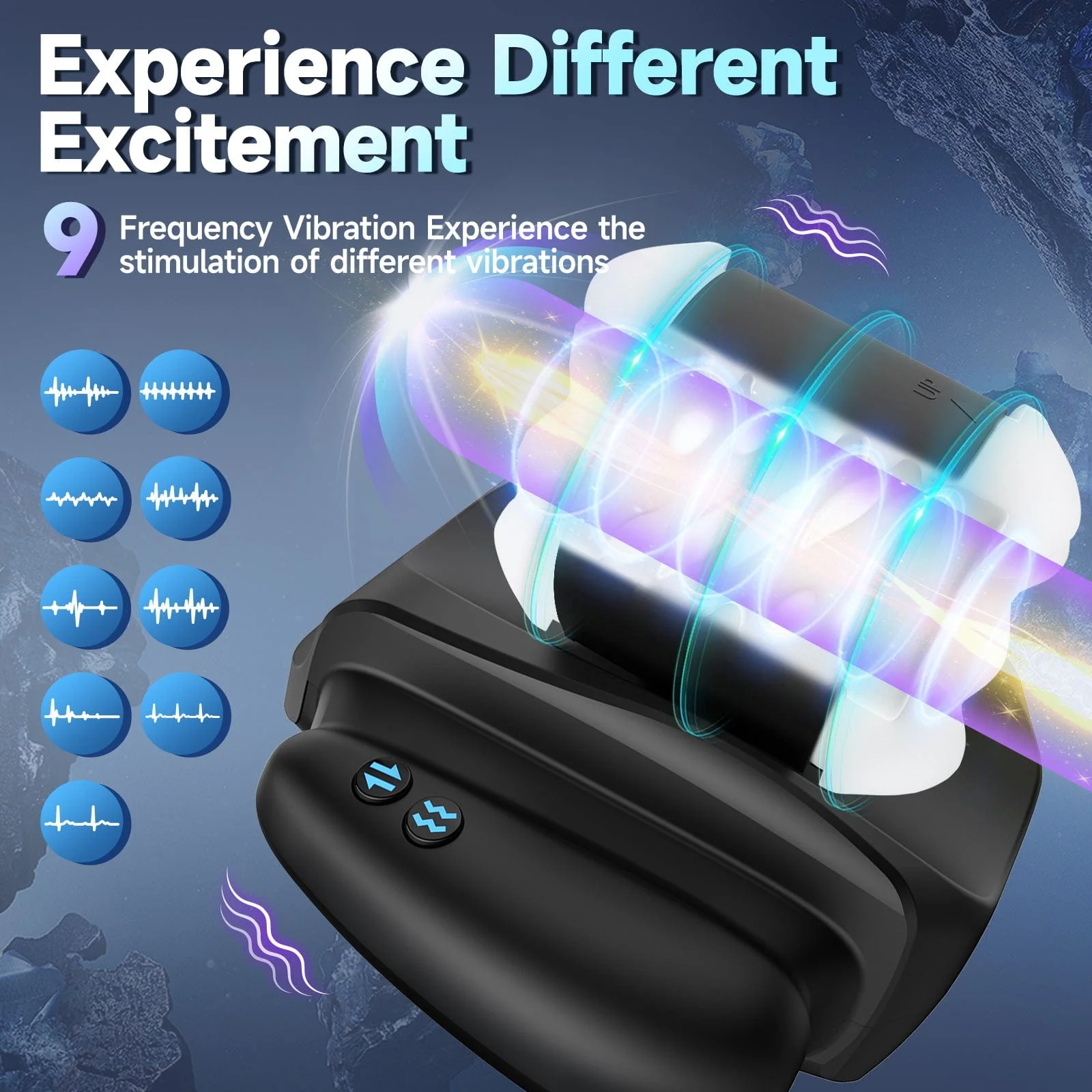 APP Controlled Male Masturbator 10 Vibration Modes 3 Thrusting Speeds  Telescopic - Image 2
