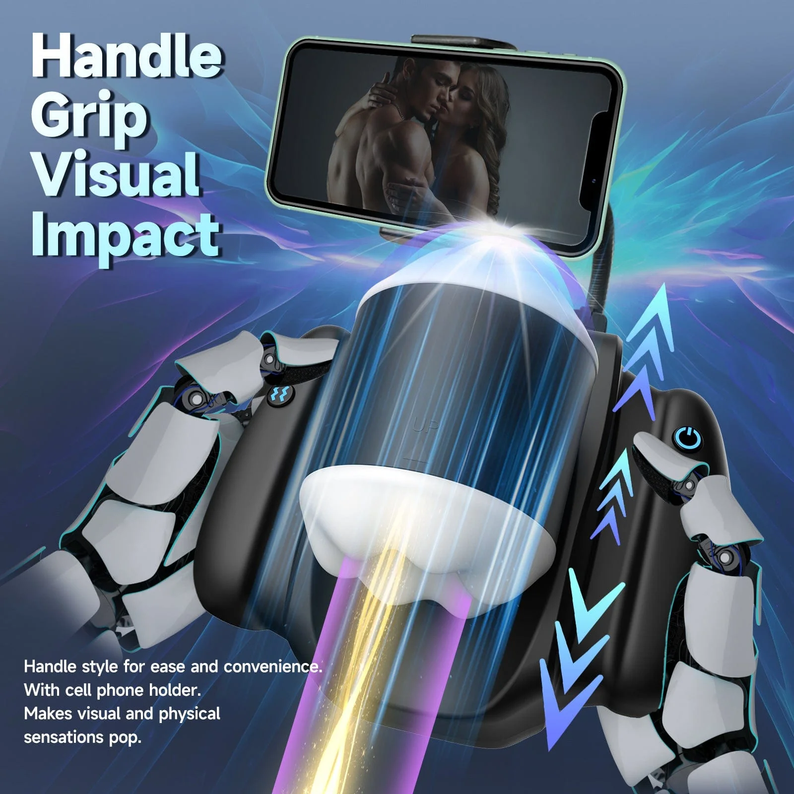 APP Controlled Male Masturbator 10 Vibration Modes 3 Thrusting Speeds  Telescopic - Image 4