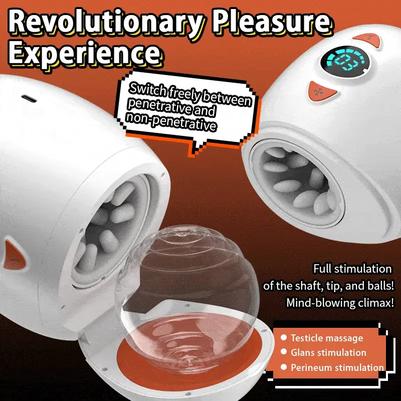 Auto Thrusting Vibrating Testicle Glans Stimulation Male Stroker - Image 2