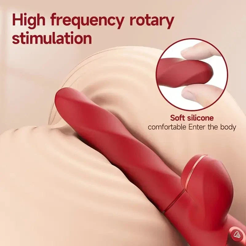 Auto Drilling Rotation G Spot Clitoris Suction Vibrator - Image 4