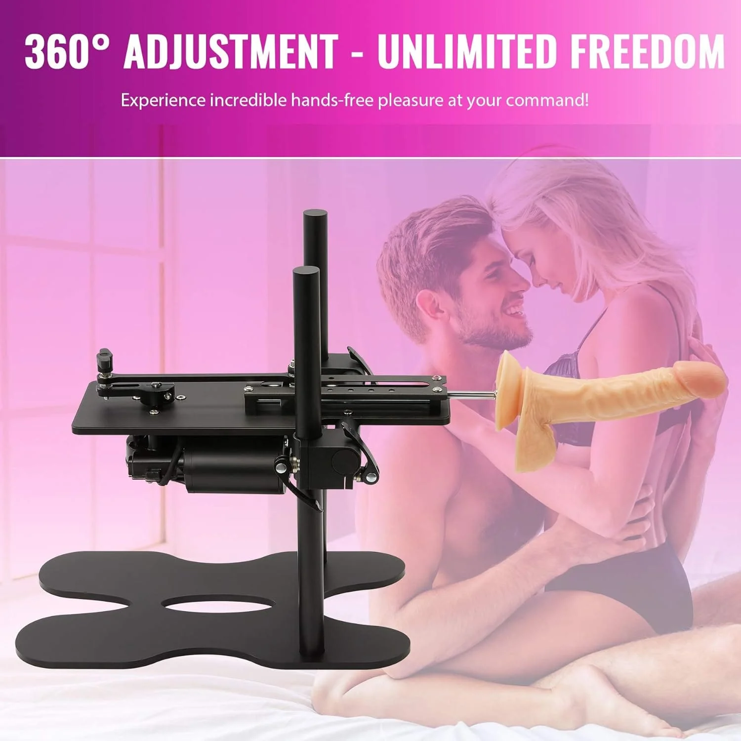 Automatic Sex Machine Gun Realistic Dildo 120W Powerful 360° Adjustable with 1 Remote Control - Image 5