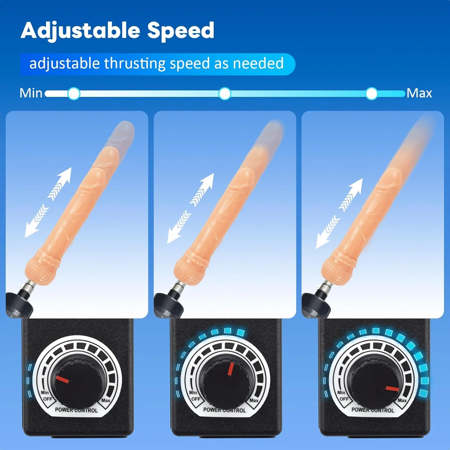 Automatic Sex Machine with 3.8inch Suction Cup Adapter and Dildo Attachments - Image 5