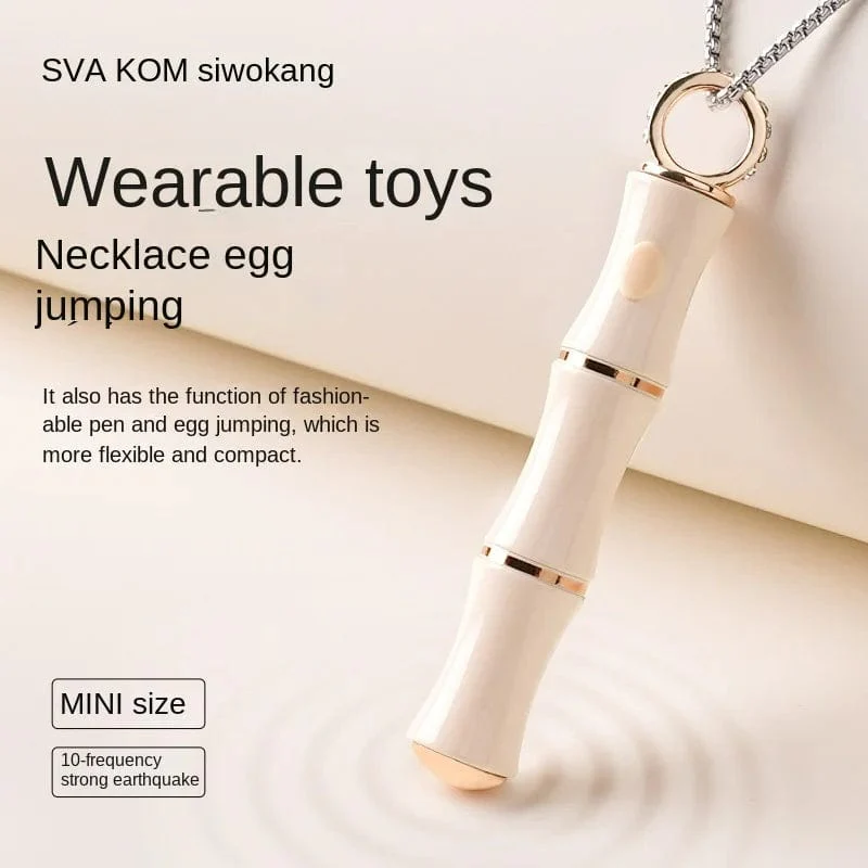 Bamboo Self Necklace Jumper Egg Female Vibrator - Image 2