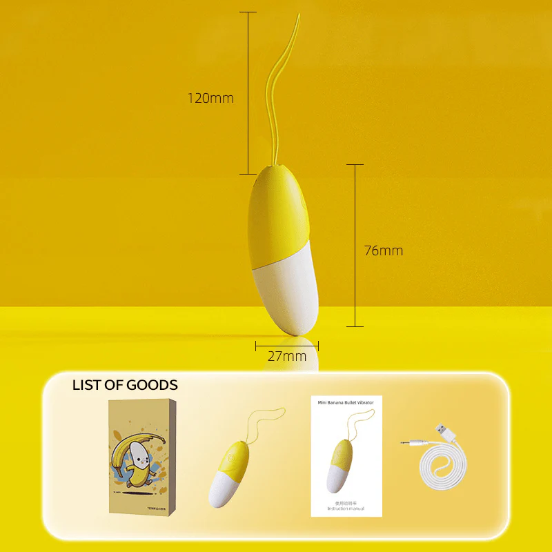 Banana-shape Mute Portable Muti-frequency Wearable Remote Control Women Vibrator - Image 4