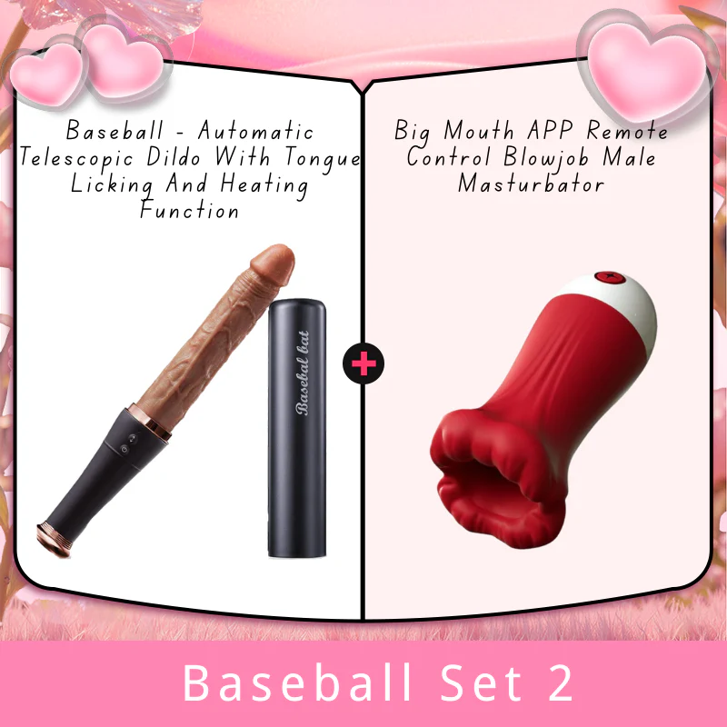 Baseball - Automatic Telescopic Dildo With Tongue Licking And Heating Function - Image 10