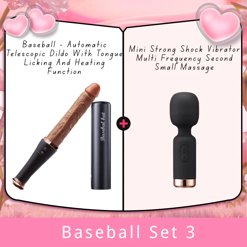 Baseball - Automatic Telescopic Dildo With Tongue Licking And Heating Function - Image 11