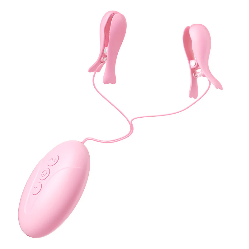 BDSM Electric Shock Nipple Clamp Breast Massager - Image 5