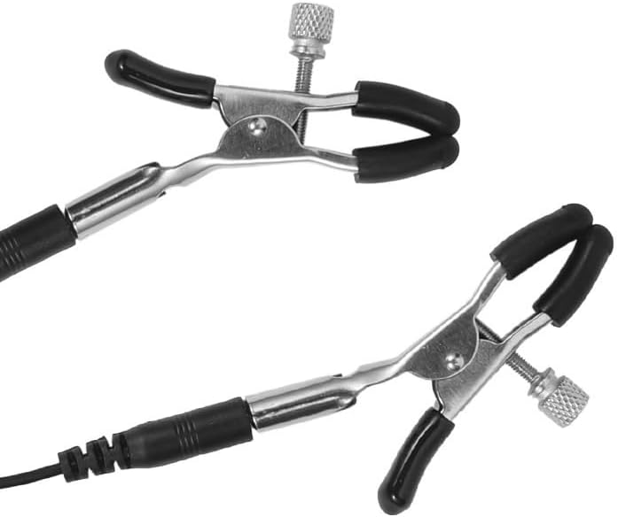 BDSM Electric Shock Nipple Clitoral Clip Chain - Image 8