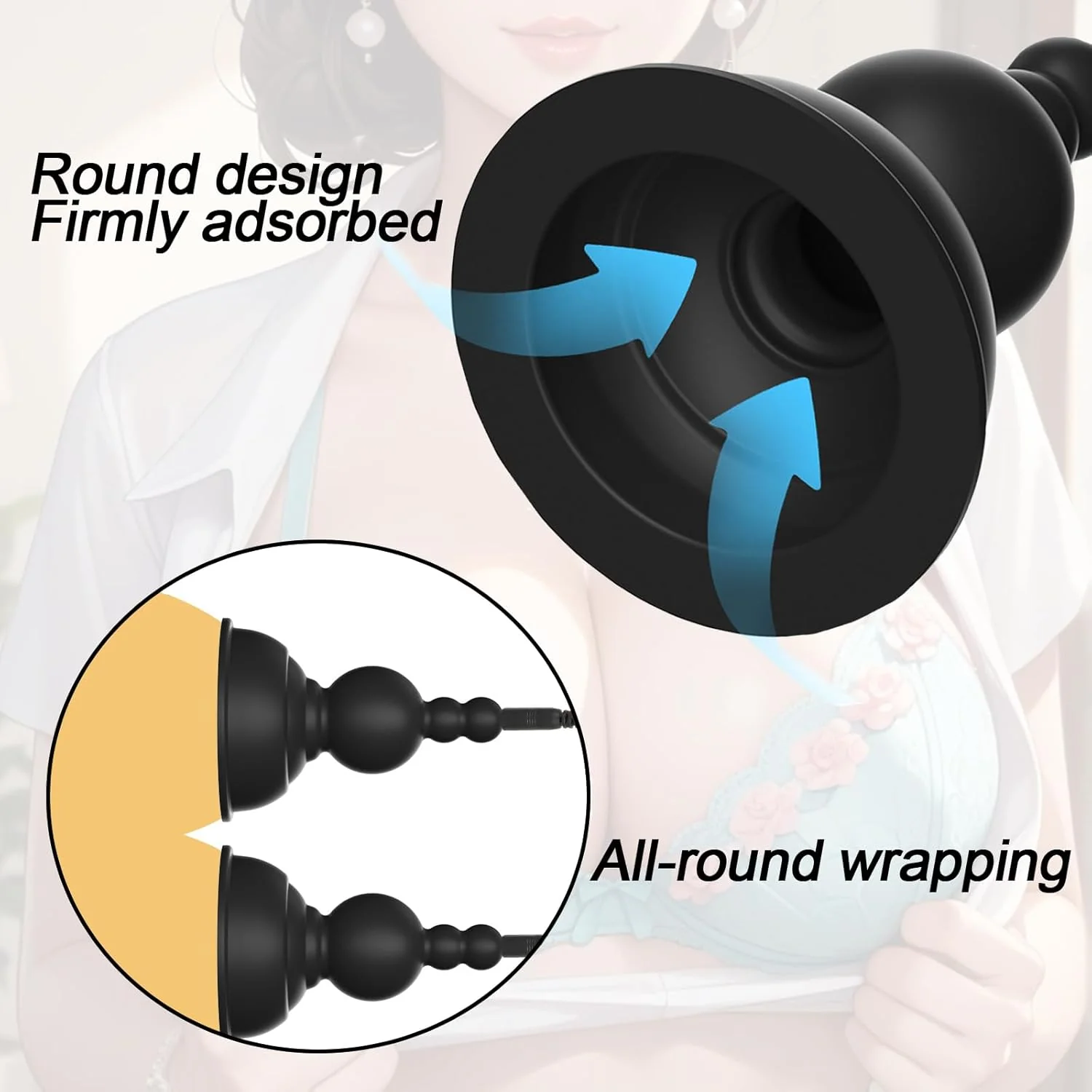 BDSM Electric Shock Silicone Nipple Stimulator with Remote Control - Image 4