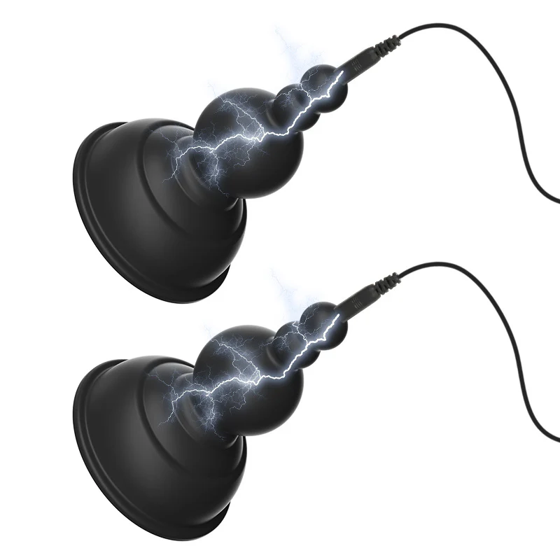 BDSM Electric Shock Silicone Nipple Stimulator with Remote Control - Image 9
