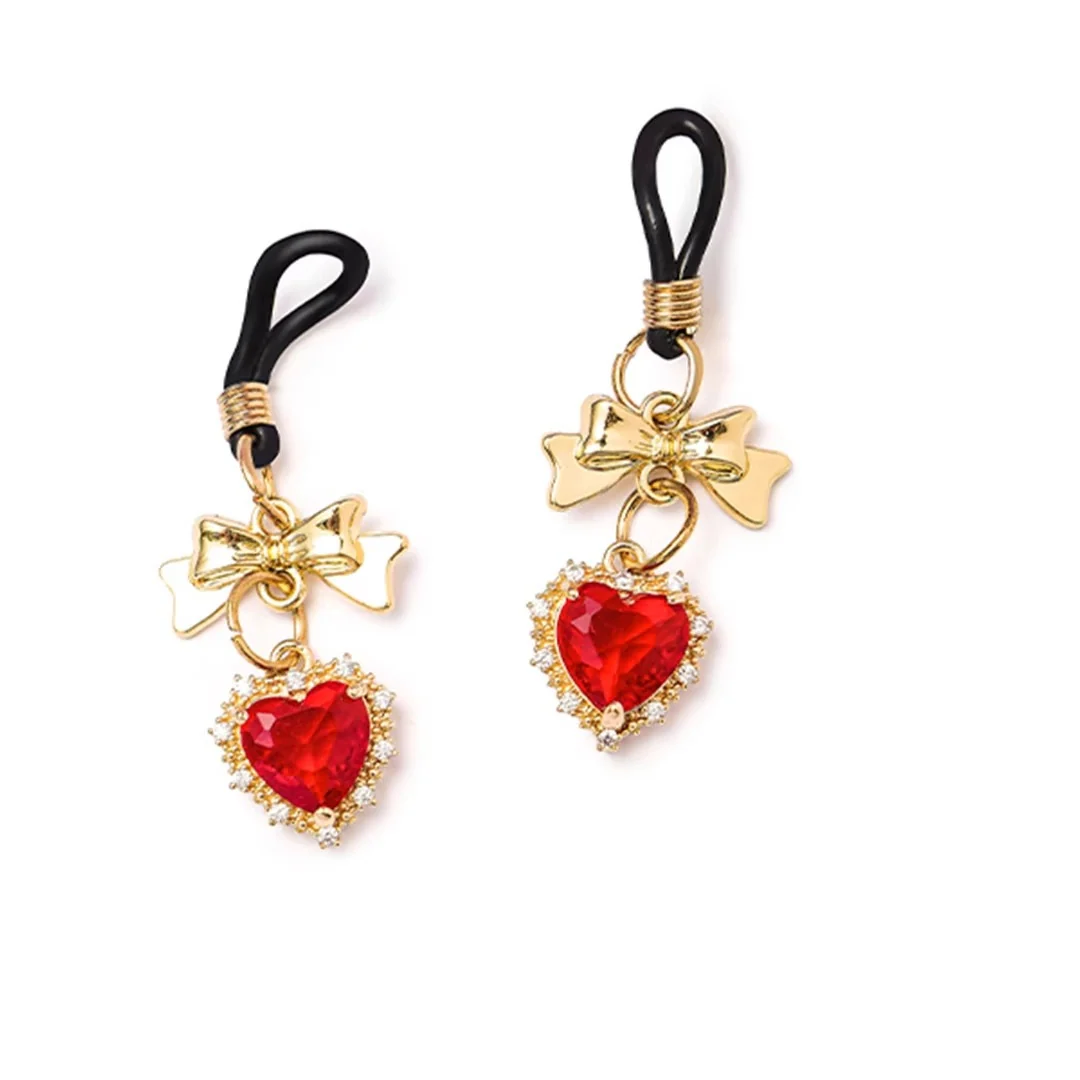 BDSM Heart - Shaped Nipple Clamps Bells - Image 16