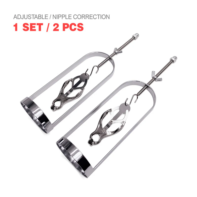 BDSM Metal Adjustable Clit Nipple Clamps - Image 8