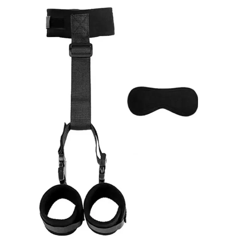 BDSM Neck to Wrist Restraints Backcuffs Bondage Set SM Games Play - Image 9