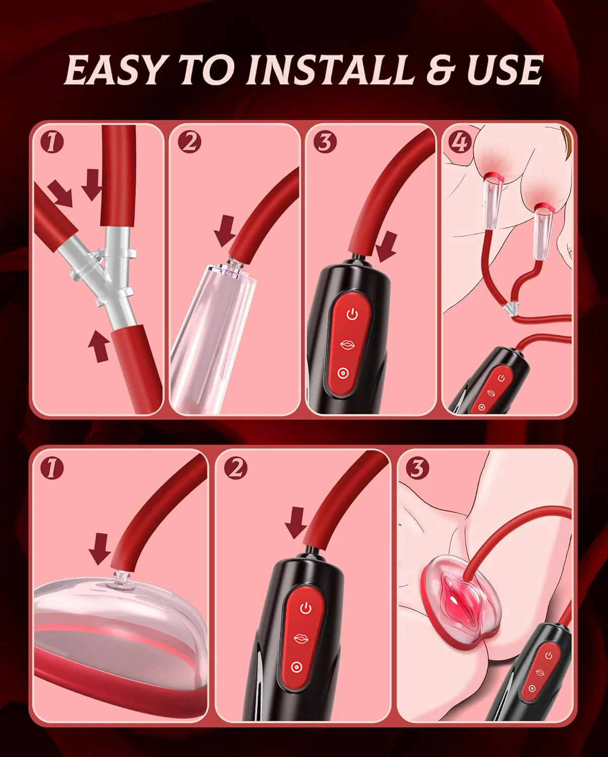 BDSM Nipple Clit Sucking Vacuum Sex Pump - Image 4