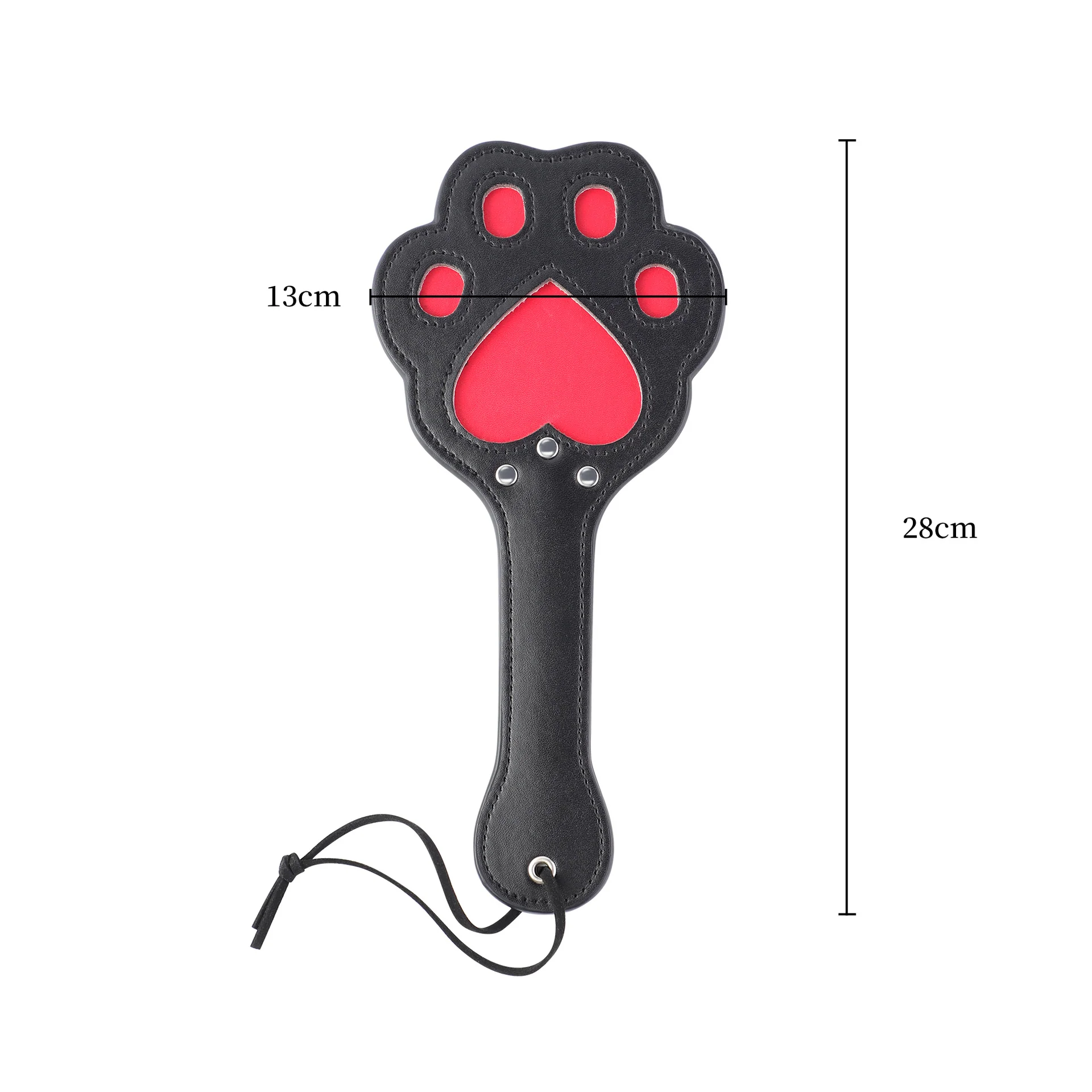 BDSM Pu Leather Love Shaped Sex Paddles - Image 8