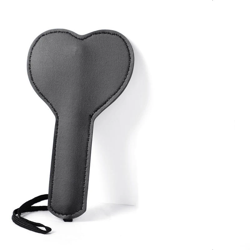 BDSM Pu Leather Love Shaped Sex Paddles - Image 9