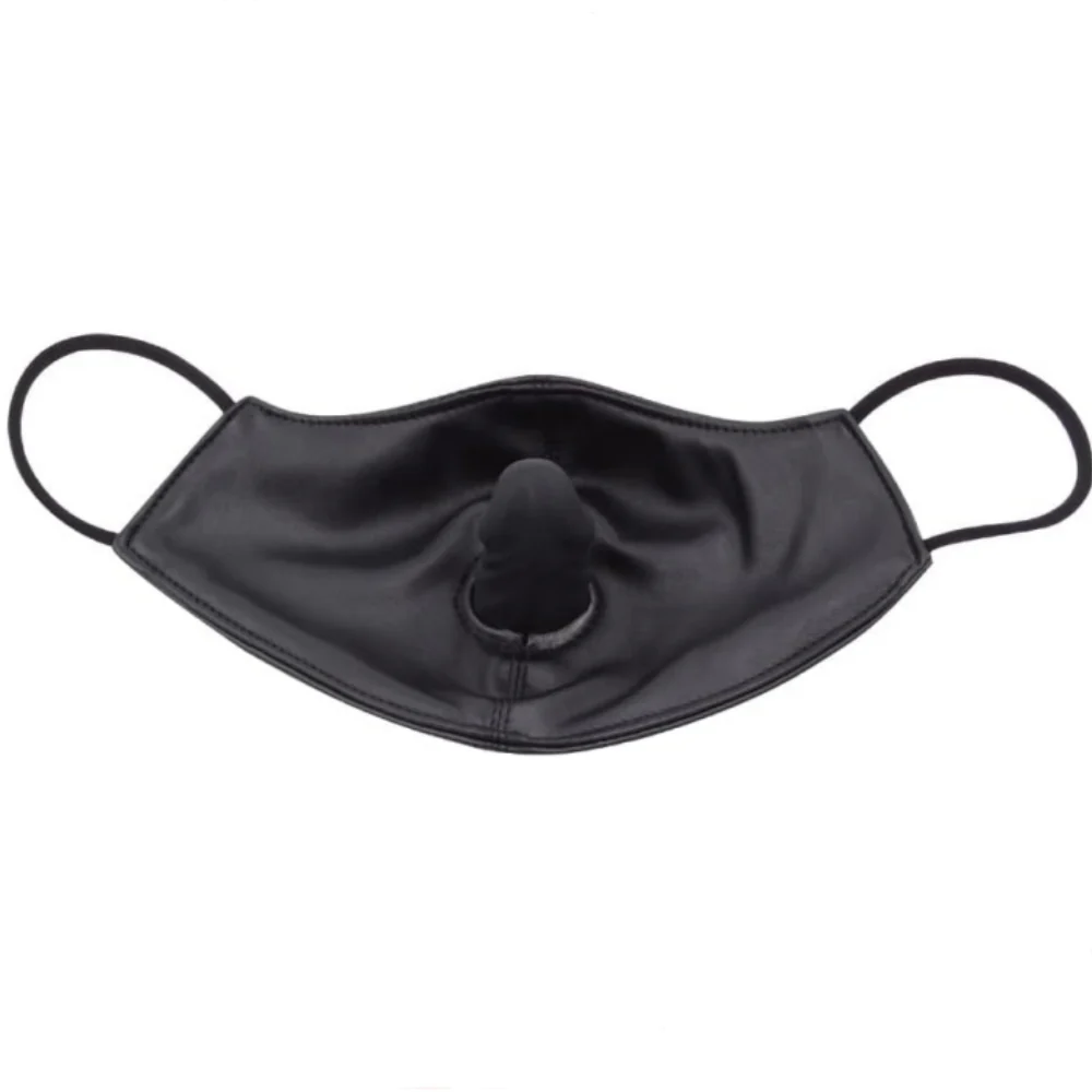 BDSM Silicone Realistic Dildo Mask Ball Gag - Image 10