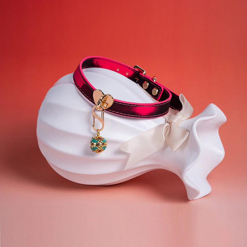 BDSM Temperature-Sensitive Color-Changing Collar With Leash - Image 3