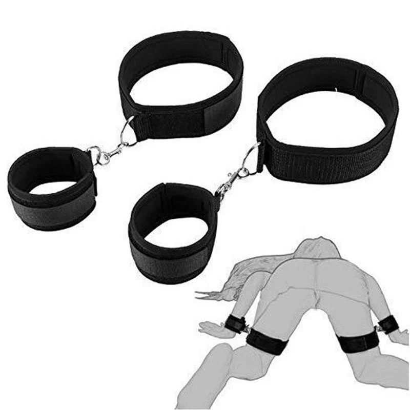 BDSM Wrist-to-Thigh Bondage Adjustable Sex Cuffs For Bedroom sex - Image 8