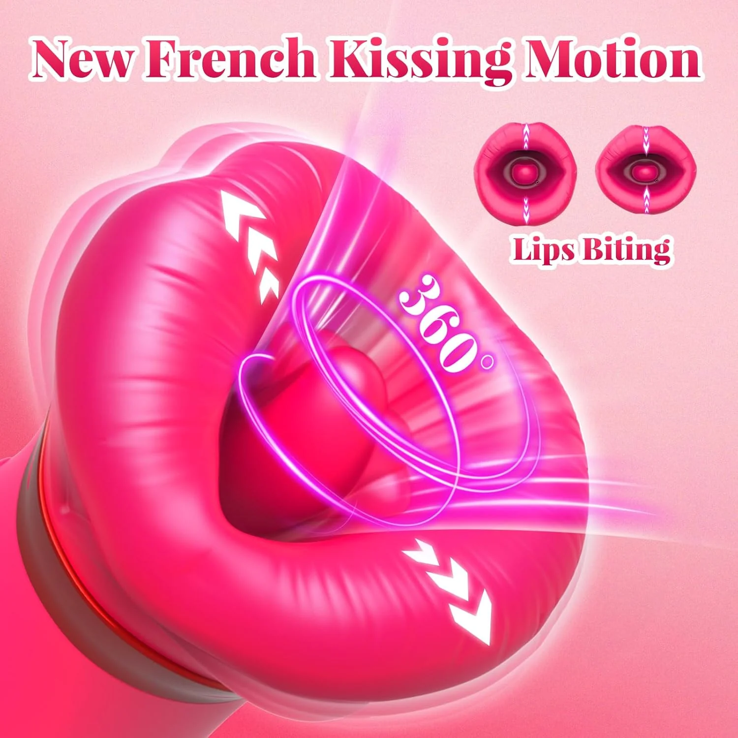 Big Mouth 5 In 1 Mouth Suction Clitoris Thrusting G-spot Vibrator - Image 3