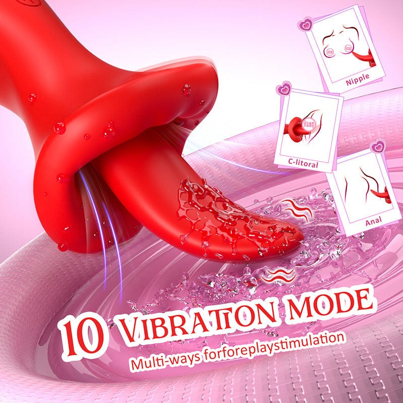 Big Mouth Clitoris Suction G Spot Vibrator with 10 Tongue Licking Modes - Image 4