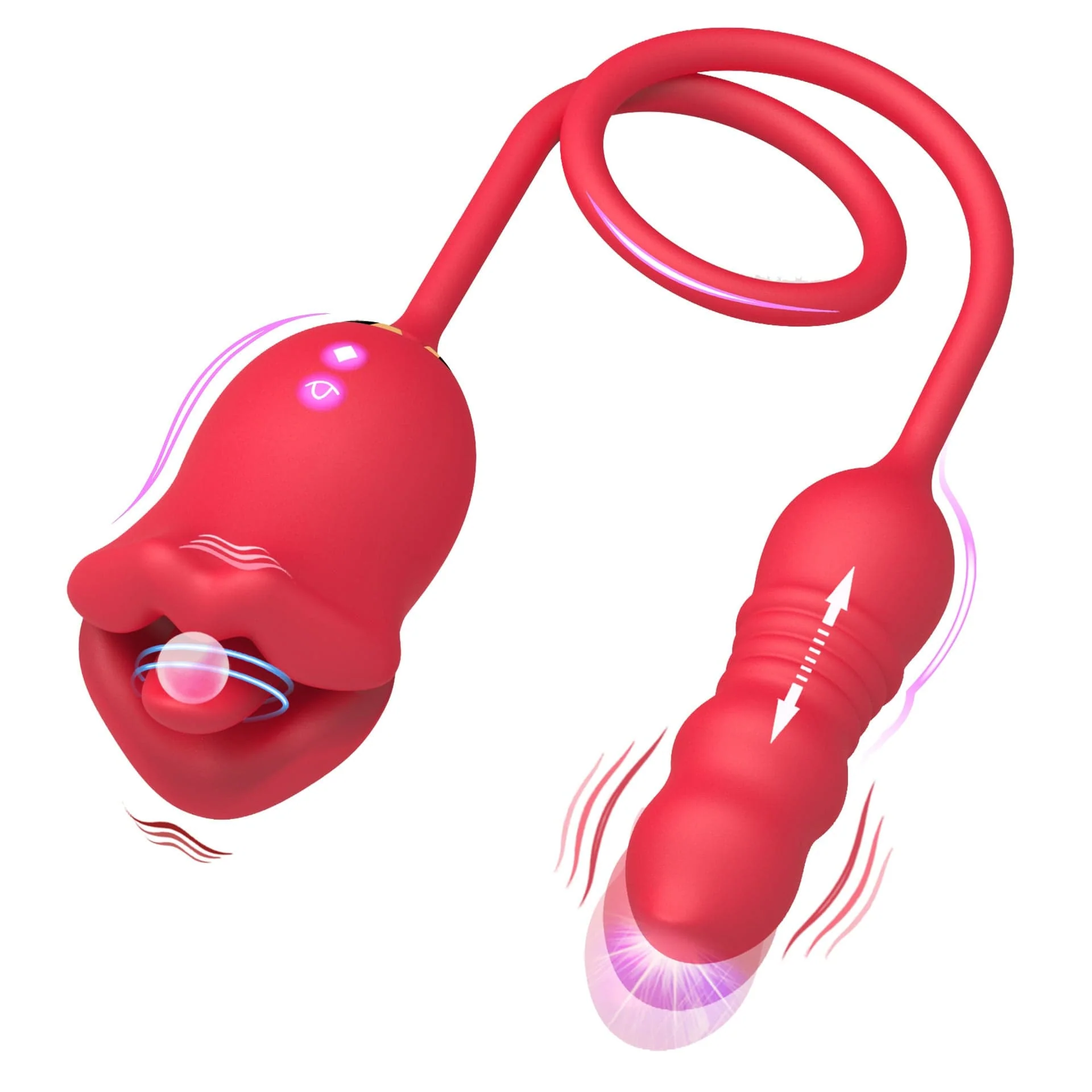 Big Mouth Tongue Licking Vibrator Female Masturbation