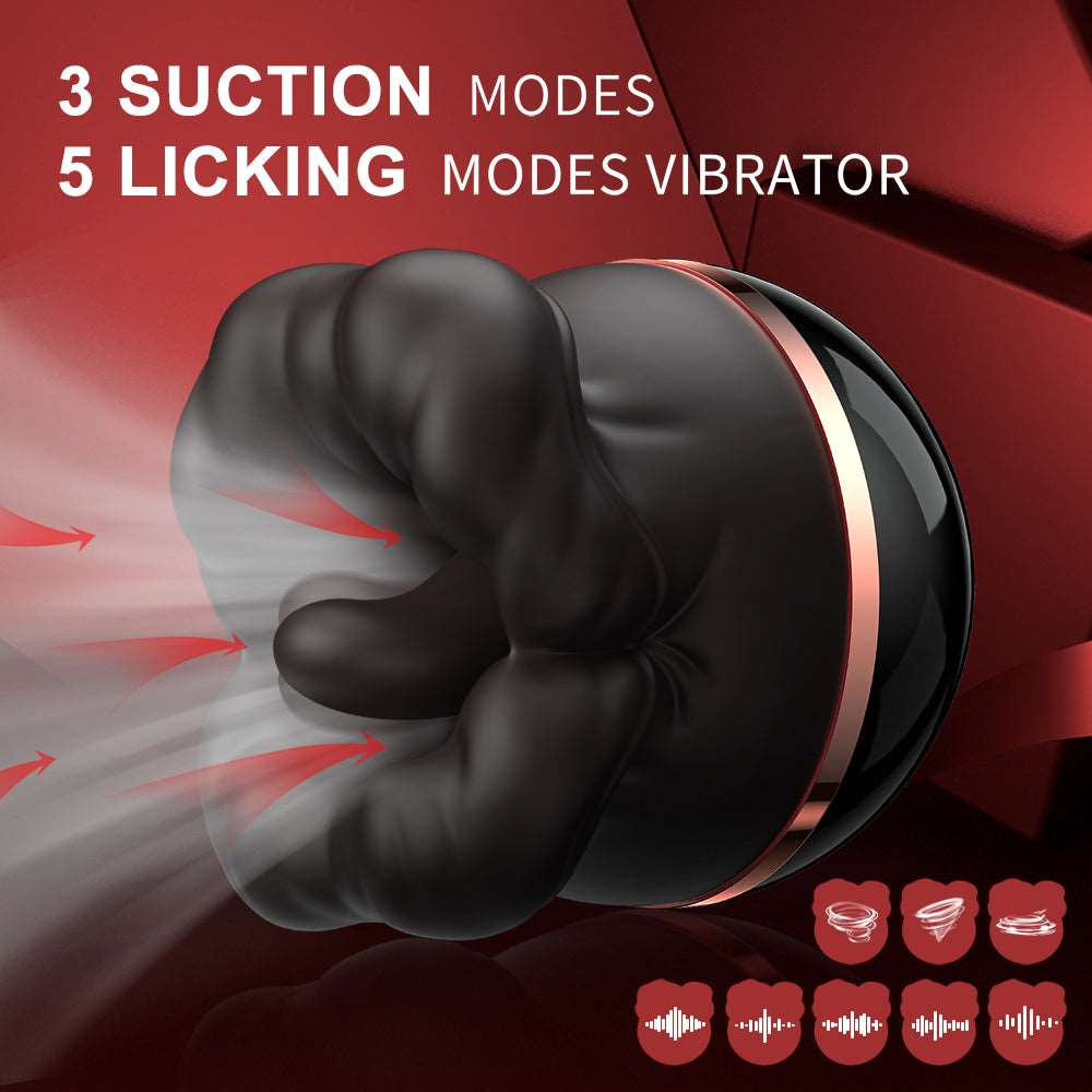 Big-Mouth Tongue Sucking Female Masturbator Massager Rechargeable Vibrator - Image 11