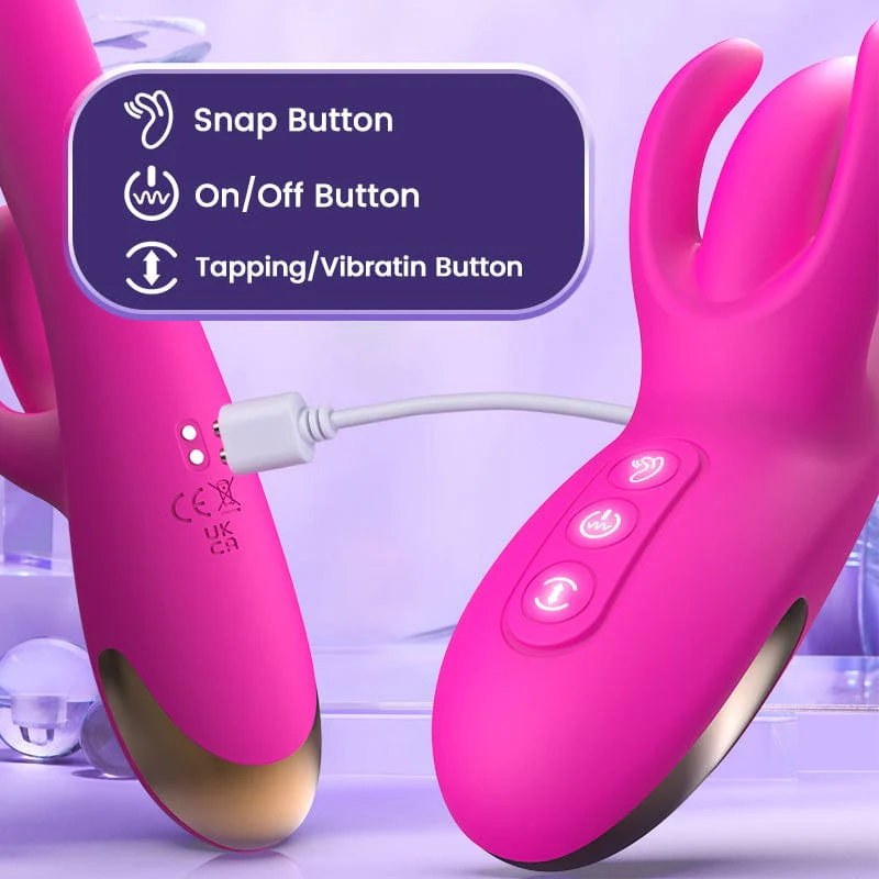 Bunny Clitoris 7 Snapping 10 Tapping Clitoral G Spot Vibrator - Image 6