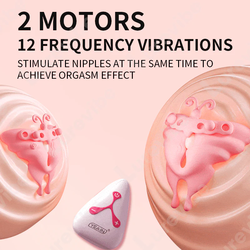 Butterfly Invisible Wearable Nipple Clamp Vibrator - Image 4